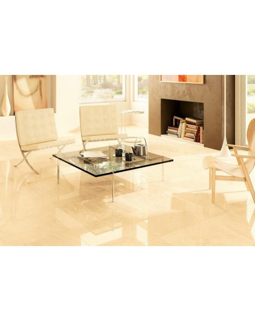 Gloss Beige Porcelain Tile 